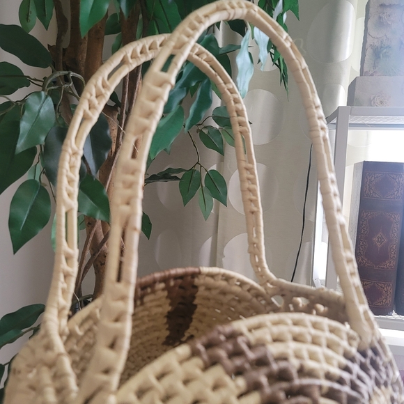 Beach wicker basket bag - Picture 4 of 8